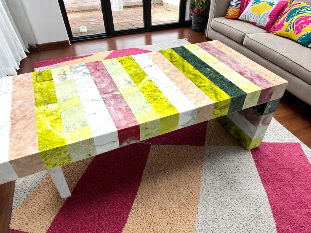  Mix Onyx Gemstone Center Table Top 